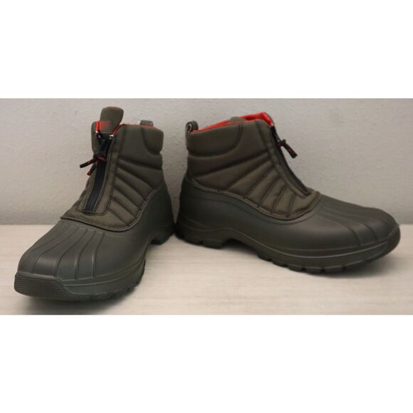 Sperry STS24609-310 Mens 9.5M Olive Green SeaCycled Float Zip-Up Duck Boots - Picture 4 of 15